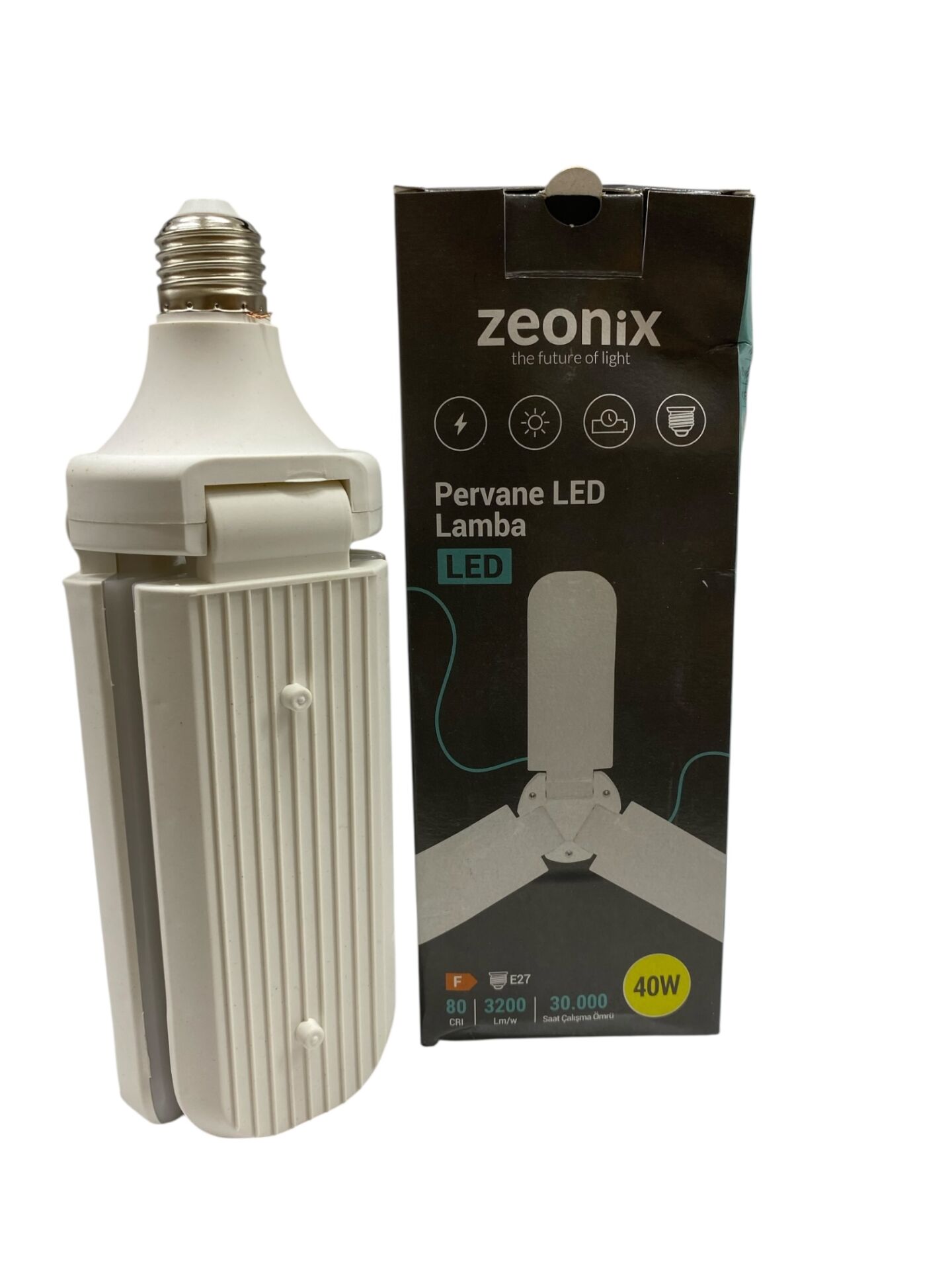 PERVANE ZEONİX BEYAZ LED LAMBA