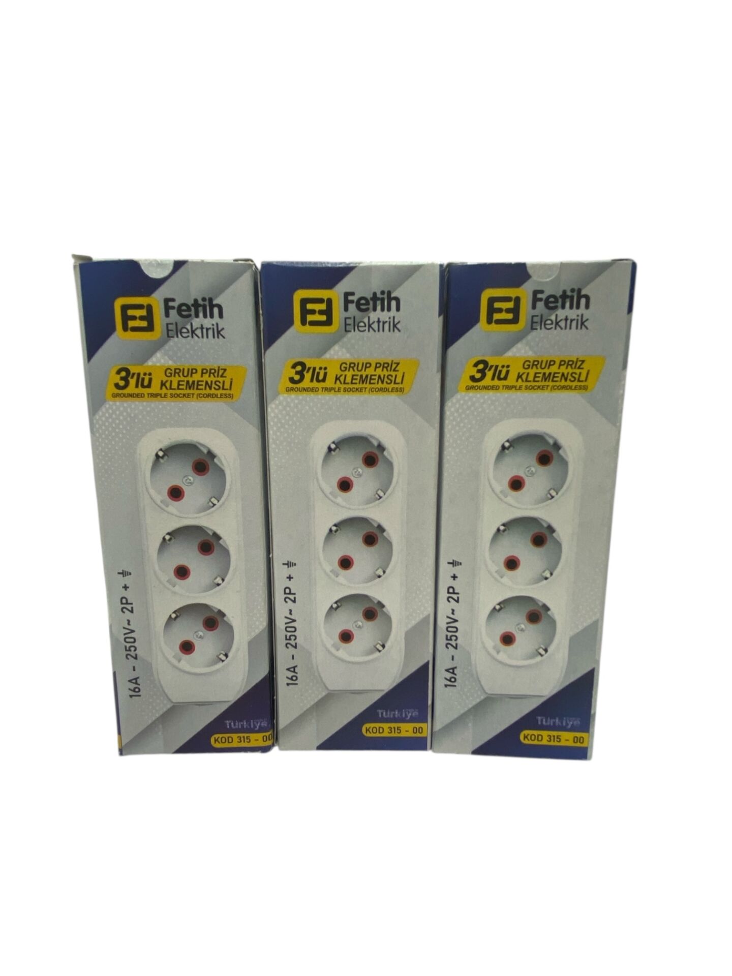 3 LÜ GRUP FİŞ KLEMENSLİ (KABLOSUZ )