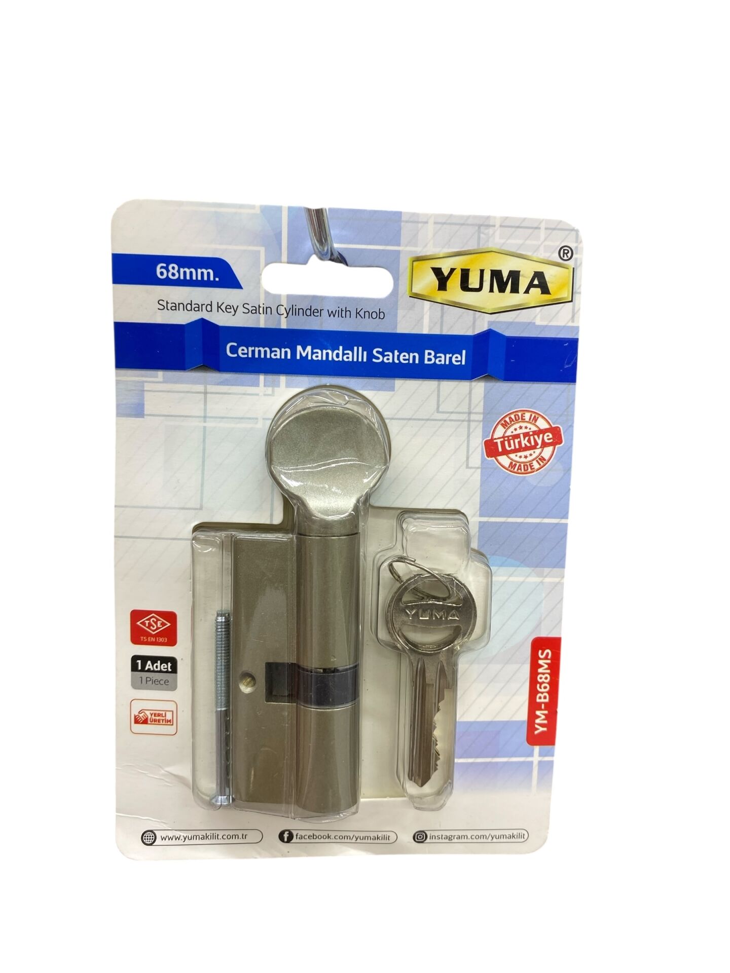 YUMA MANDALLI SATEN BAREL 68 MM