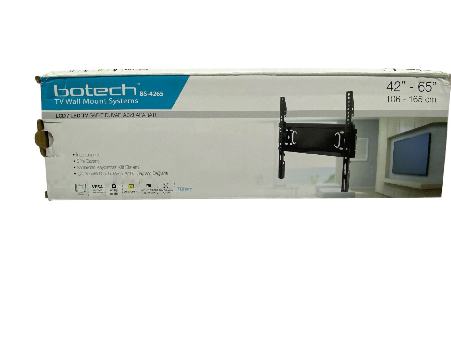 BOTECH TELEVİZYON ASKI APARATI 42*65 INC ( 106 -165 CM ARASI)